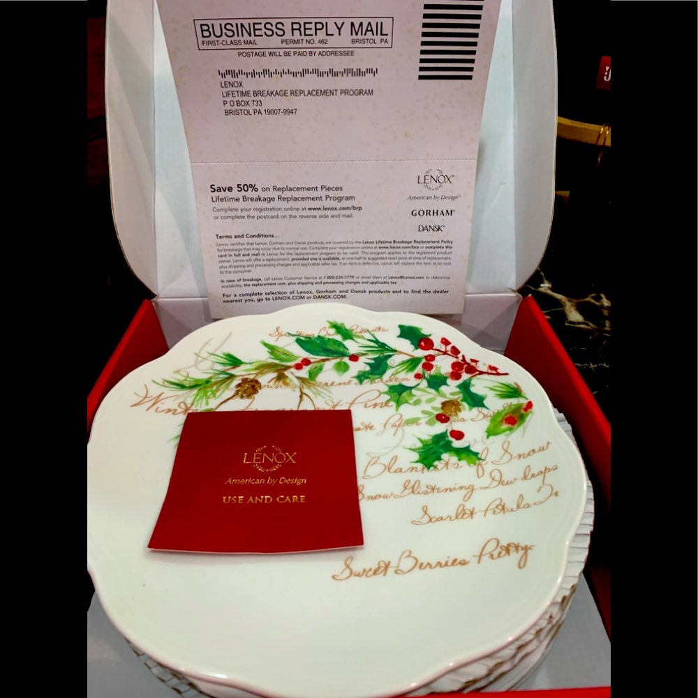 Lenox 8 inches dessert plates